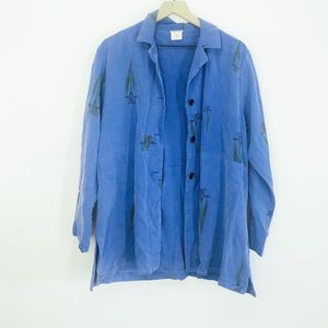 Amanda Grey Tencel Iris Print Jacket Blazer